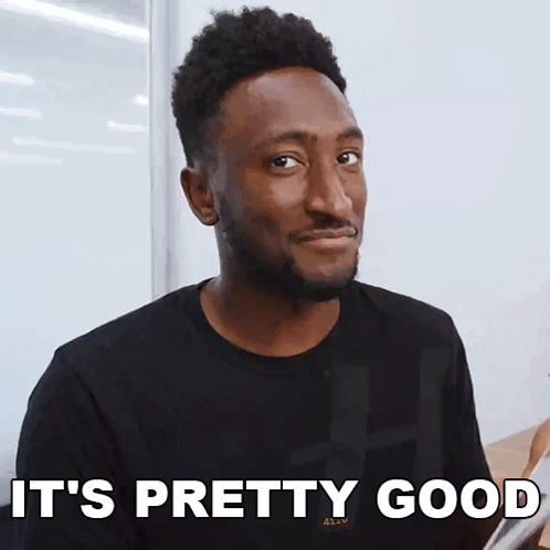 It'S Pretty Good Marques Brownlee GIF - It'S Pretty Good Marques Brownlee Its Really Nice GIFs