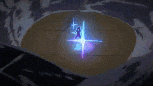 a person standing in a purple and blue light