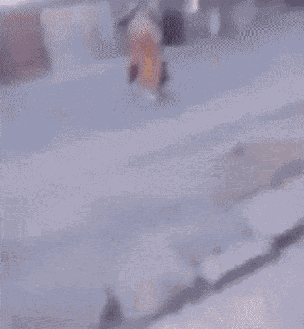 a blurry picture of a person holding an umbrella over their head