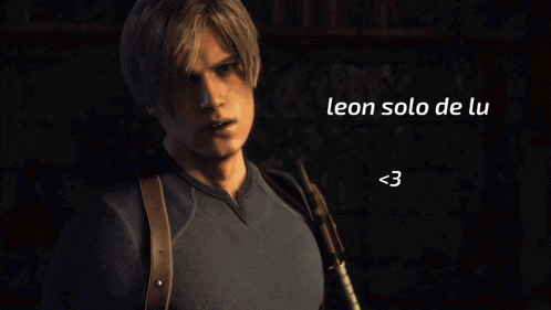 leon solo de lu is written on a black background
