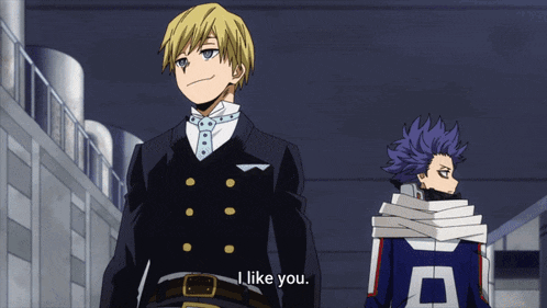 a man in a suit says i like you