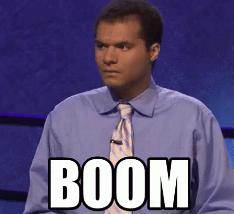 Boom GIF - Boom Excited Jeopardy GIFs
