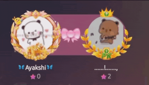 a screenshot of a video game with a panda and a brown bear
