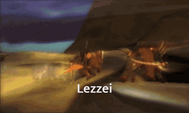 a video game scene with the words lezzei on the bottom