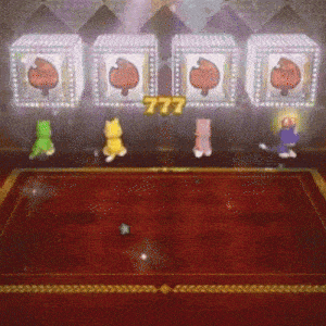 a video game is being played and the number 777 is visible