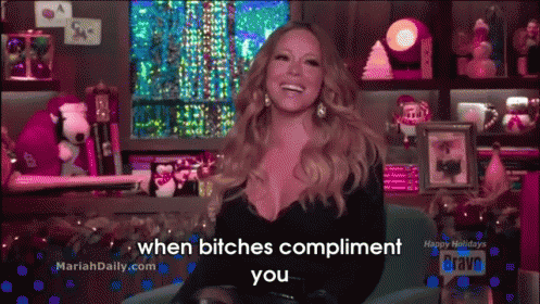 When You Get A Compliment  GIF - Mariah Carey GIFs