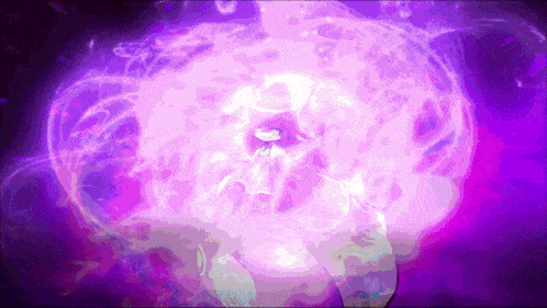 a purple background with a glowing object in the center