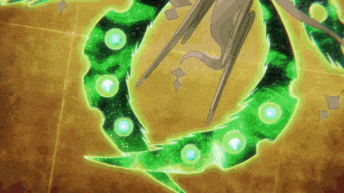 a drawing of a dragon with a green circle around its body