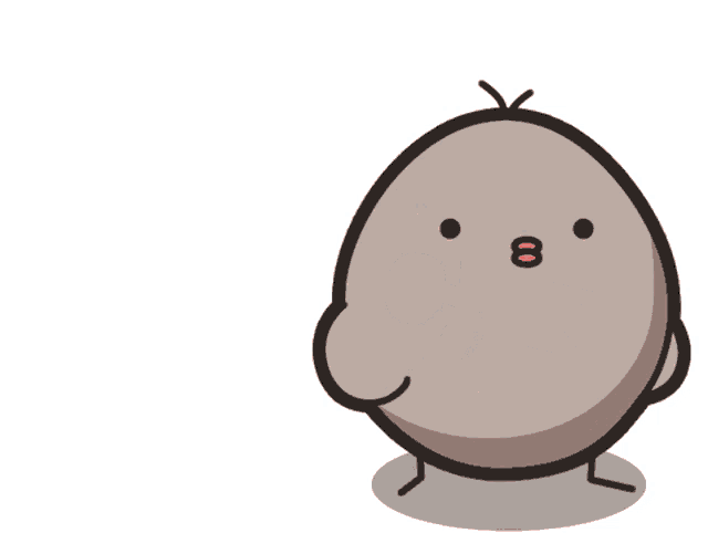 a cartoon character has an arrow in his mouth and a heart in the background