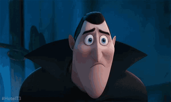 a close up of a cartoon character with a caption that says hotelt3