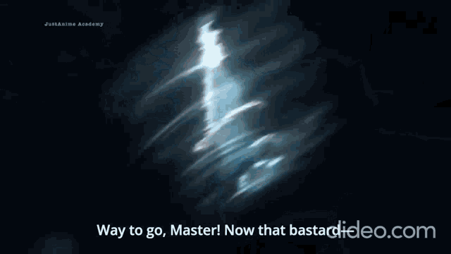 a picture of a ghost with the words way to go master now that bastardvideo.com below it