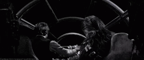 Star Wars Punch It Chewy Han Solo Millenium Falcon Space Lightspeed Fast Blast Off GIF - Star Wars Punch It Chewy Han Solo Millenium Falcon Space Lightspeed Fast Blast Off GIFs