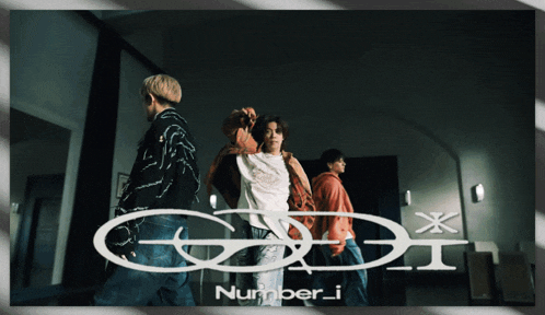 a group of people standing next to each other with the words number i on the bottom right