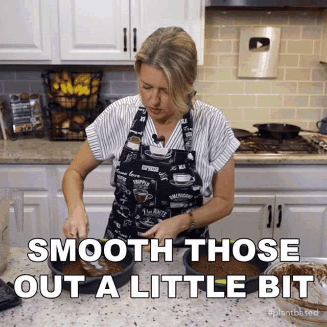 Smooth Those Out A Little Bit Jill Dalton GIF - Smooth Those Out A Little Bit Jill Dalton The Whole Food Plant Based Cooking Show GIFs
