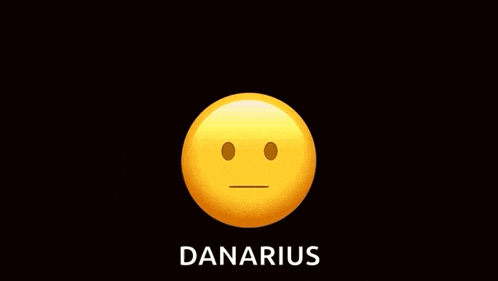 a yellow smiley face with the word danarius on the bottom right