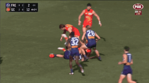 a soccer game is being played on fox