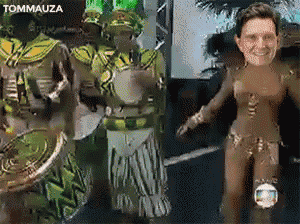 a man in a costume with the word tommauza on the bottom left