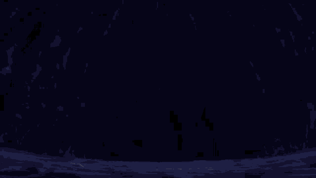 a blue haired anime girl with blood on her face is standing in a dark room