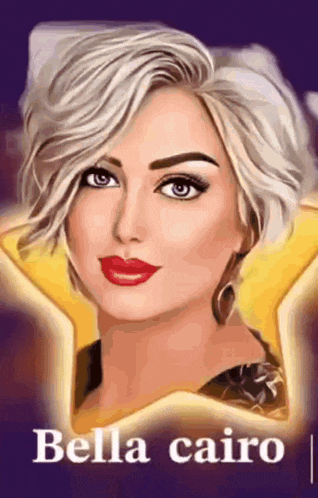 a drawing of a woman with the name bella cairo