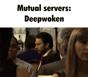 a group of people are sitting at a table with mutual servers deepwoken written on the top