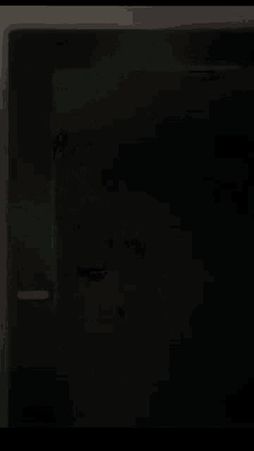 a black screen with a few white lines on the bottom