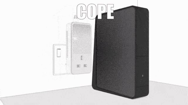 a black box with cope written on it