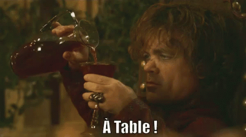 à Table! GIF - Tyrion Lannister Game Of Thrones A Table GIFs