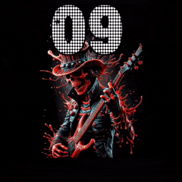 a poster with a man playing a guitar and the words metaleur