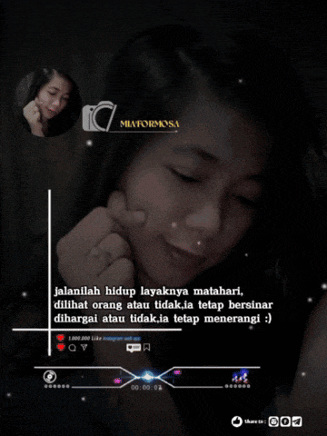 a picture of a woman with the words jalanilah hidup layaknya matahari on it