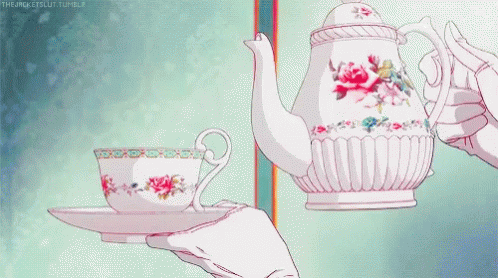 Tea Anime GIF - Tea Anime Drink GIFs