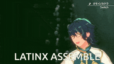 a video game character says latinx assemble in a foreign language
