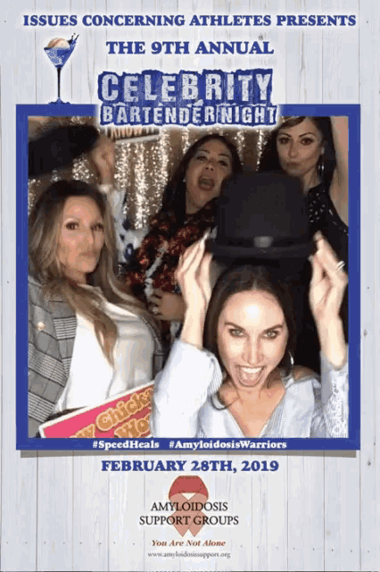 the 9th annual celebrity bartender night takes place on february 28th 2019