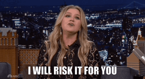 Kelly Clarkson The Tonight Show With Jimmy Fallon GIF - Kelly Clarkson The Tonight Show With Jimmy Fallon I Will Risk It For You GIFs