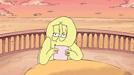 a cartoon character holding a sign that says will you marry me