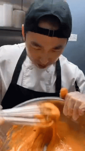 Mixing Chef Chris Cho GIF - Mixing Chef Chris Cho Making Batter GIFs