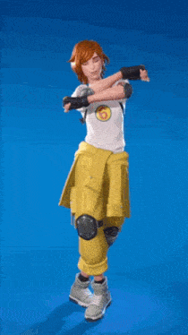 a cartoon character with a number 6 on his shirt