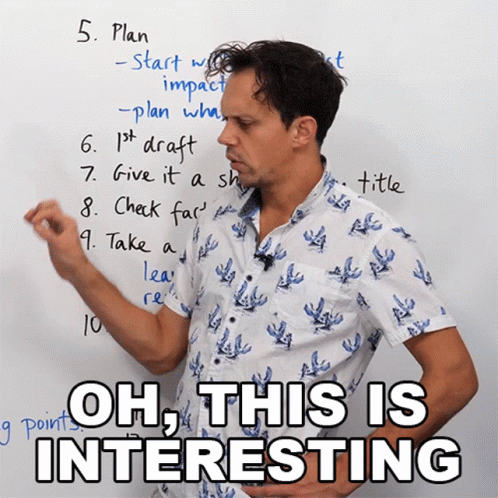 Oh This Is Interesting Benjamin GIF - Oh This Is Interesting Benjamin Learn English With Benjamin GIFs