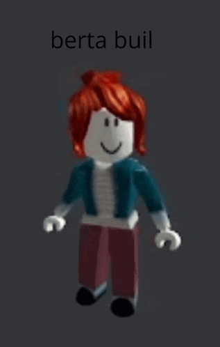 a picture of a roblox character with the name berta buil