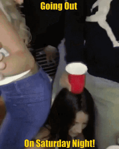Saturday Night Party Hard GIF - Saturday Night Party Hard Going Out GIFs