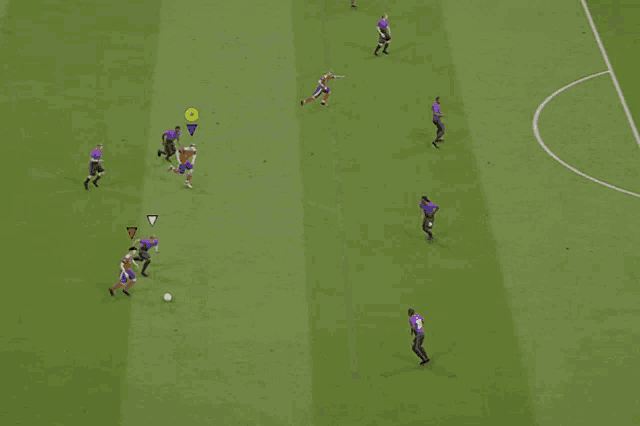 a soccer game is being played and one of the players has the name dagberto on his shirt