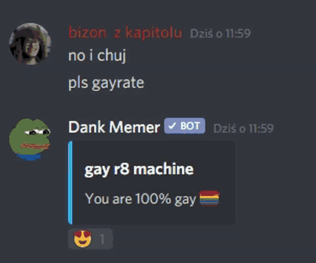 a screenshot of a discord conversation between bizon z kapitolu