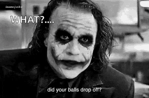 a black and white photo of the joker from the movie the dark knight .