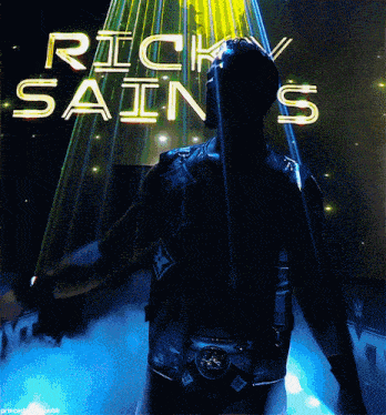 ricky sain 's is the name of the wrestler in this animated image