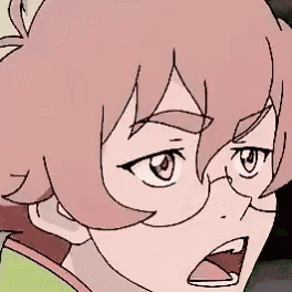 a close up of a person 's face with glasses and a surprised look on their face .