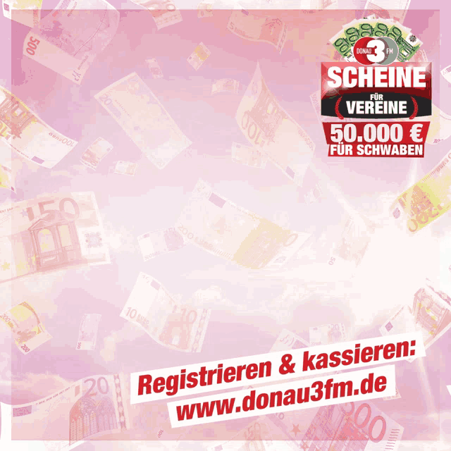a poster that says schlag-locher auf dem is surrounded by money