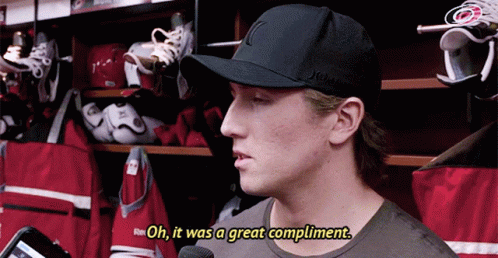 Victor Rask Oh It Was A Really Great Compliment GIF - Victor Rask Oh It Was A Really Great Compliment Compliment GIFs