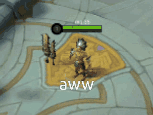 a screenshot of a video game with the word aww on the bottom right