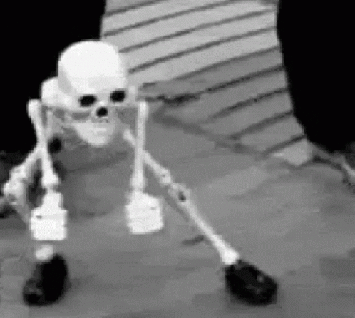 Dancing Skeleton Skeleton Dancing GIF - Dancing Skeleton Skeleton Dancing Black And White GIFs