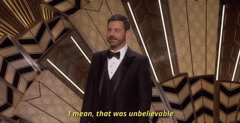 Unbelievable GIF - Oscars2017 Jimmy Kimmel Crazy GIFs