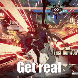 a video game with the words get real on the screen